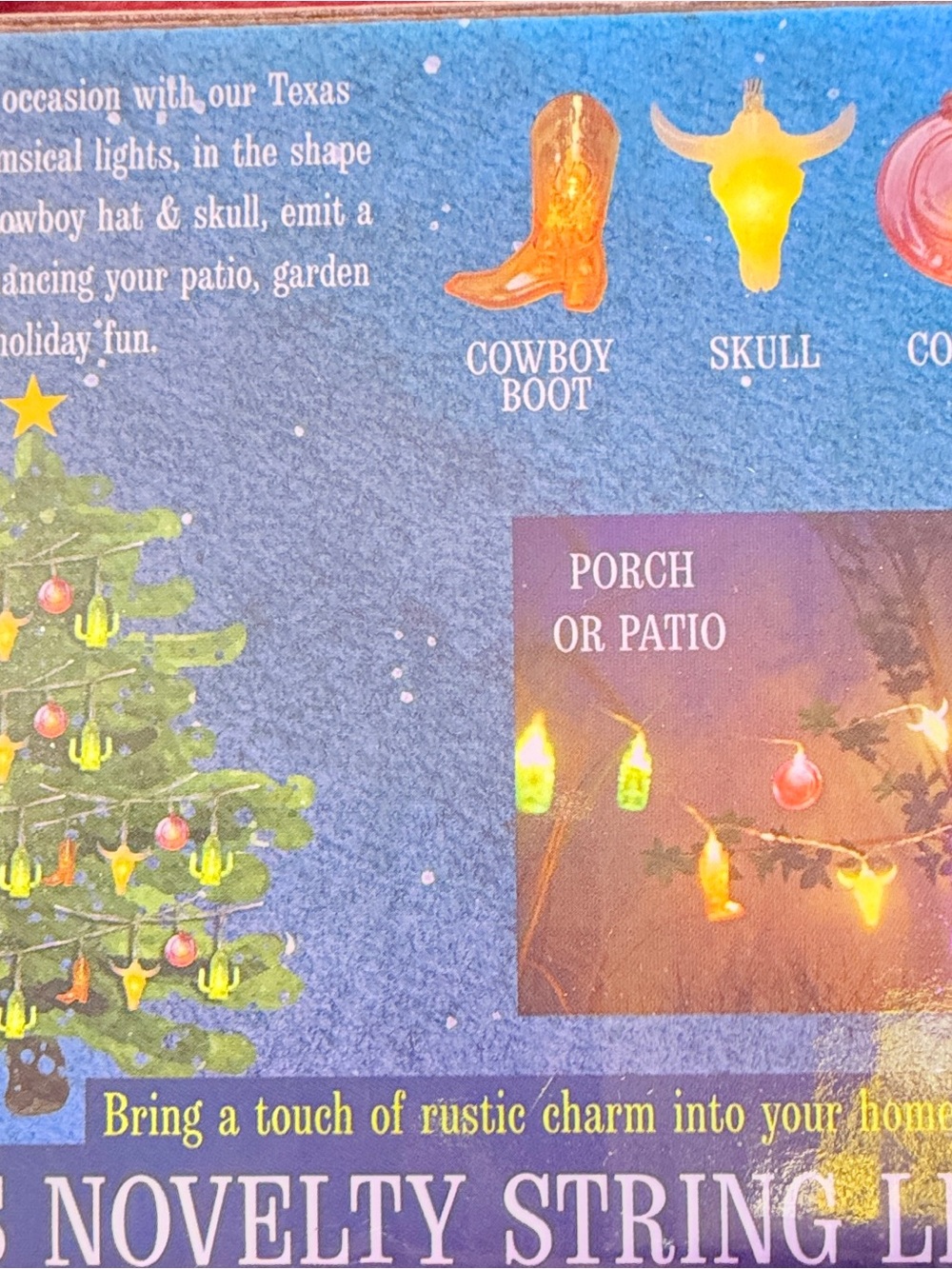 Texas Novelty String Lights - Multicolor Patio Holiday Garland